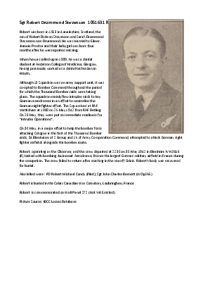 A preview of a PDF biography for Stevenson, Robert Drummond